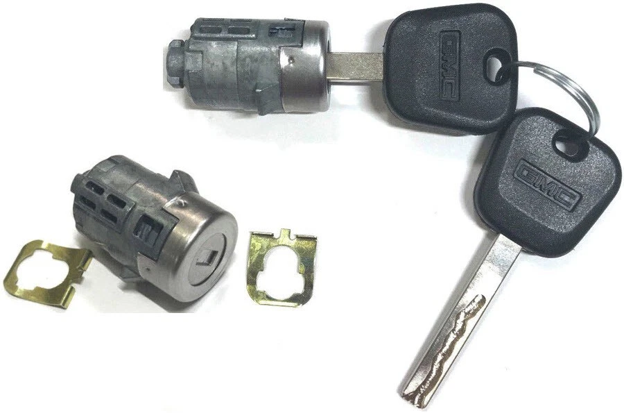 适用于 2015 - 2023 年 GMC SAVANA 2 门钥匙锁 CYLINDERS 带 2 GMC 标志钥匙 5926115 — 第 2/2 张图片