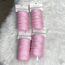 4 Rolls Of Ashland Pastel Twine - Pink  120 Ft Per Roll 