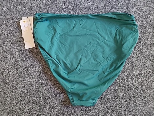 Anne Cole High Waist Bikini Bottom Convertible Swim Brief 3 Way Large Green NWT - Picture 9 of 9
