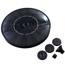 Outdoor Solar Power Fountain Water Pump Floating Garden Pond Pool Bird Fish Bath