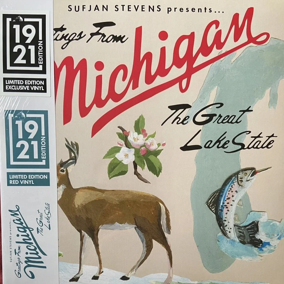 Sufjan Stevens Michigan HMV 1921 Centenary 2x Red Vinyl LP New & sealed LIMITED - Image 2 of 3