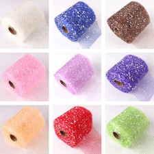 15m Lang Schnee Tiefer Netz Blumen Verpackung Bänder Rolle Florist Bukett Party