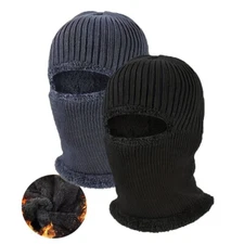Winter Knit Fleece Thermal Windproof Balaclava Ski Full Face Mask for Men Women