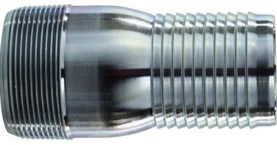 (Ships Fast) 1-1/4'' NPT Steel KC King Nipple Hose Barb Fitting