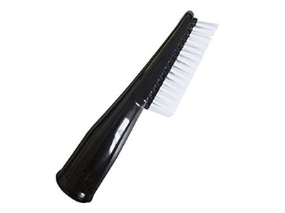 Fit All 1.25'' Vacuum Cleaner White Nylon Black Dust Brush Elongated 1 1/4 Tool