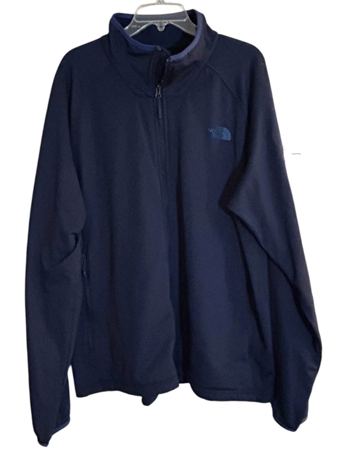 The North Face Jacket Men XL Blue Polartec Thermal Waffle Full Zip