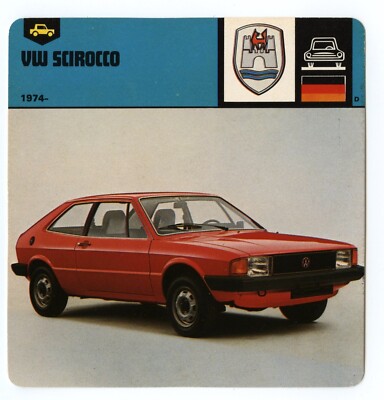 VW Scirocco - GT / Production Car Edito Service SA Auto Rally Card