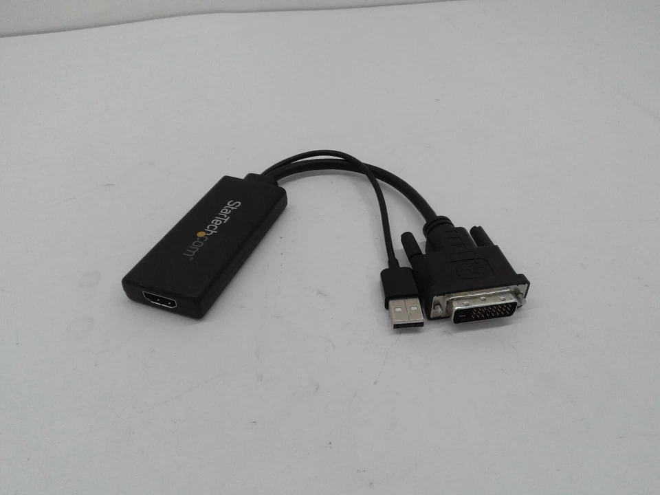 StarTech DVI2HD DVI-D Male to HDMI Adapter with USB Audio - Image 2 of 4