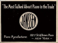 1927 JASSEN PIANO COMPANY NEW YORK VINTAGE ADVERTISMENT 37-106