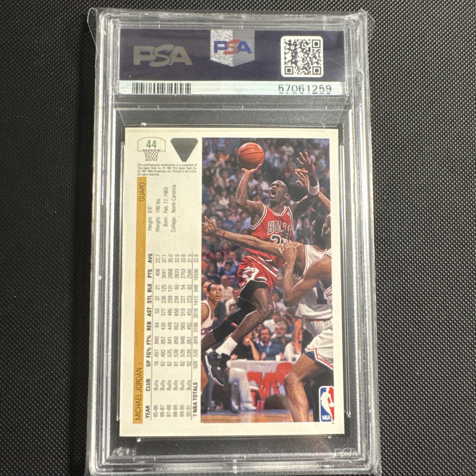 1991 Upper Deck Michael Jordan #44 PSA 6 Bulls HOF 🔥📈 view 2