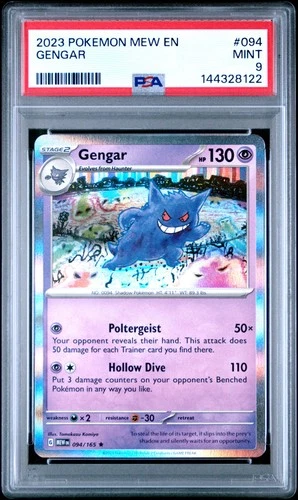 2023 POKEMON MEW EN-151 #094 GENGAR PSA 9