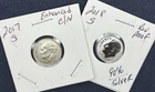 2018-S Reverse Proof Silver Dime & 2017-S Enhanced Clad Dime - Low Mintage Set