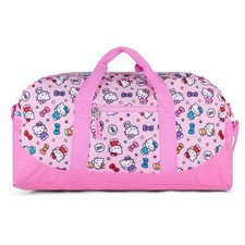 Hello Kitty Duffle Bag, 16 Travel Sleepover Bag for Girls, Weekender Bag, Pi...