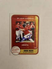 Chase Heath SIGNED Custom Baseball Card AUTO St. Louis Cardinals Drafted 2025 B