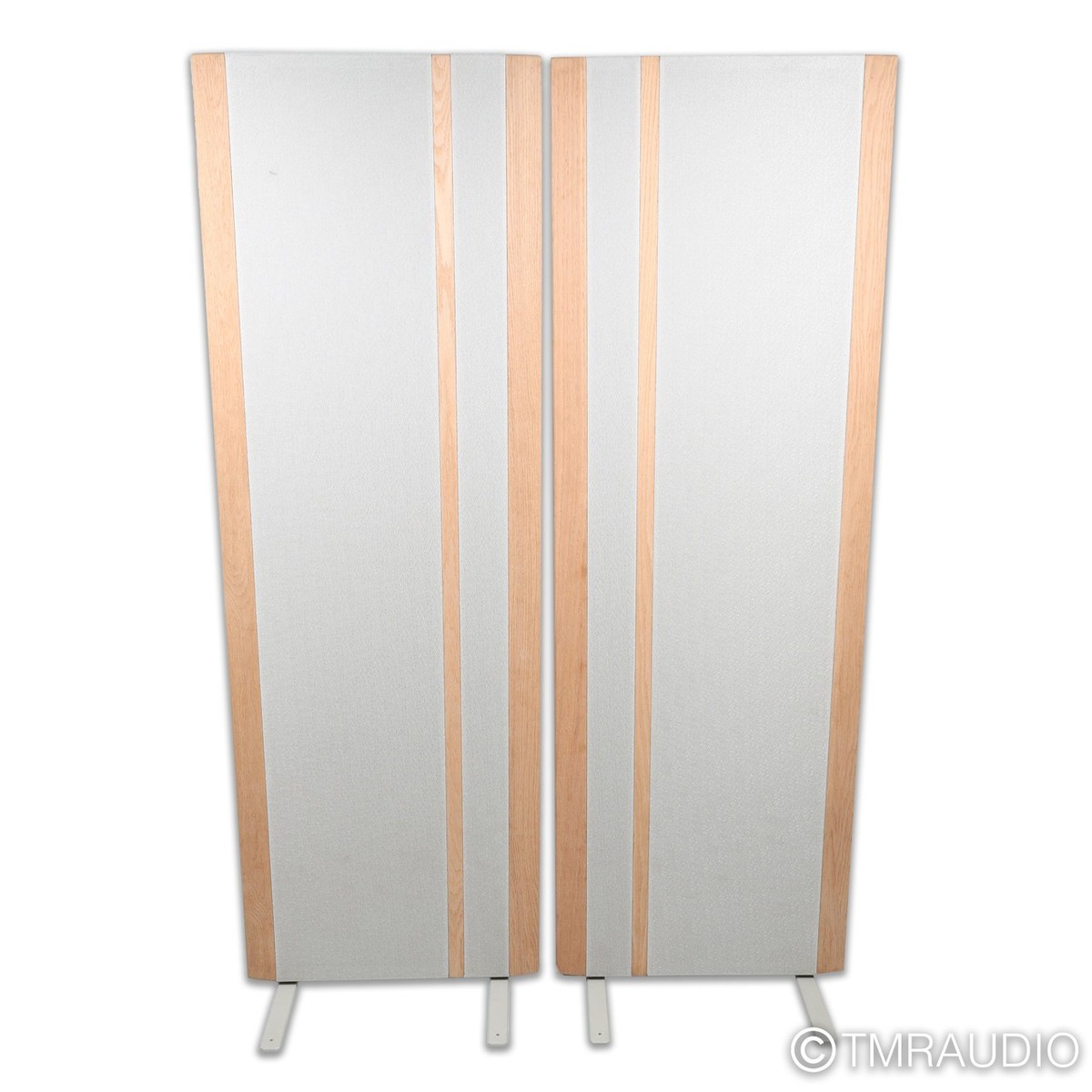 Magnepan MG 3.7i Planar Magnetic Speakers; White / Ash Wood Pair