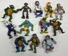 Vintage 80's 90's Lot Of 12 TMNT Ninja Turtle Action Figures NO ACCESSORIES