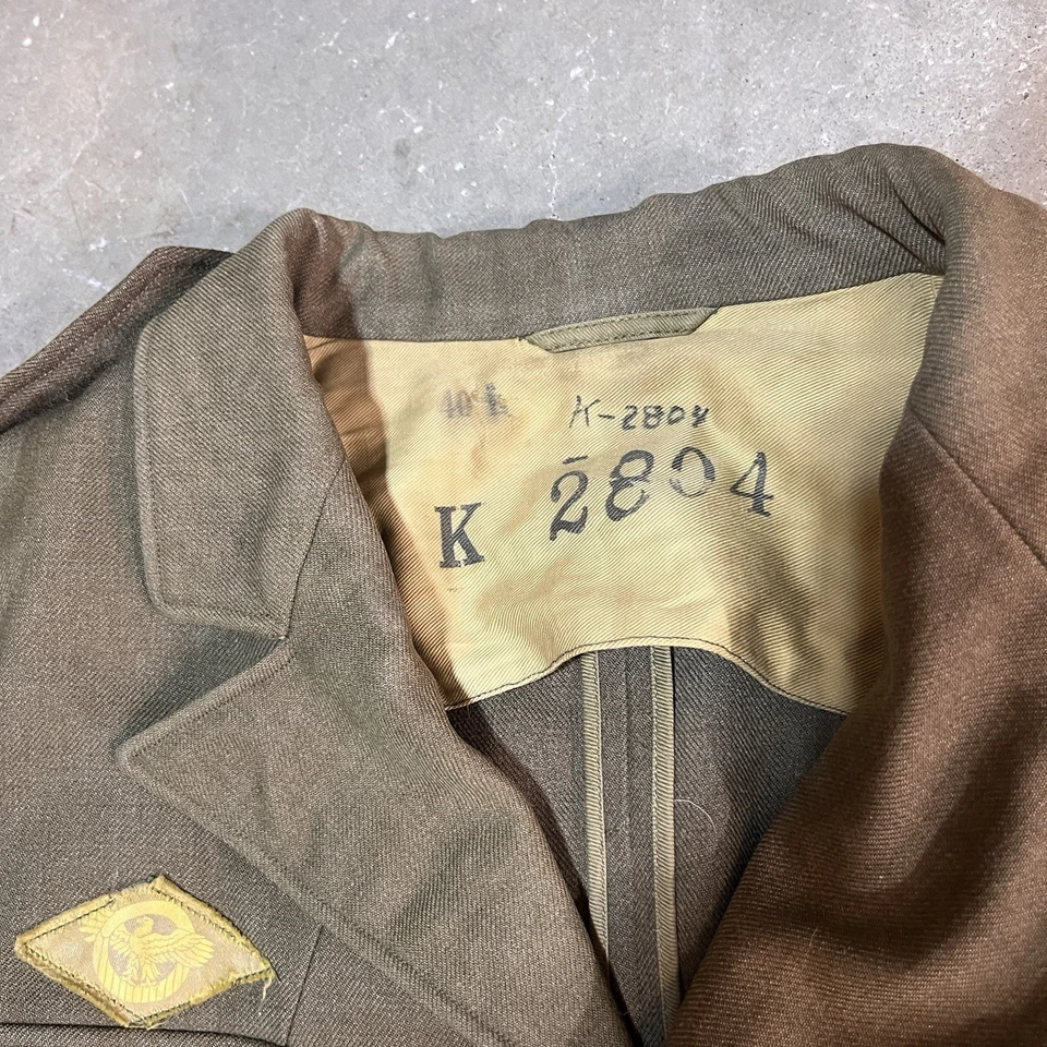 WW2 dated US Army Air Corps Air Force Enlisted Ranks Jacket Uniform Size 40R - Image 3 of 4