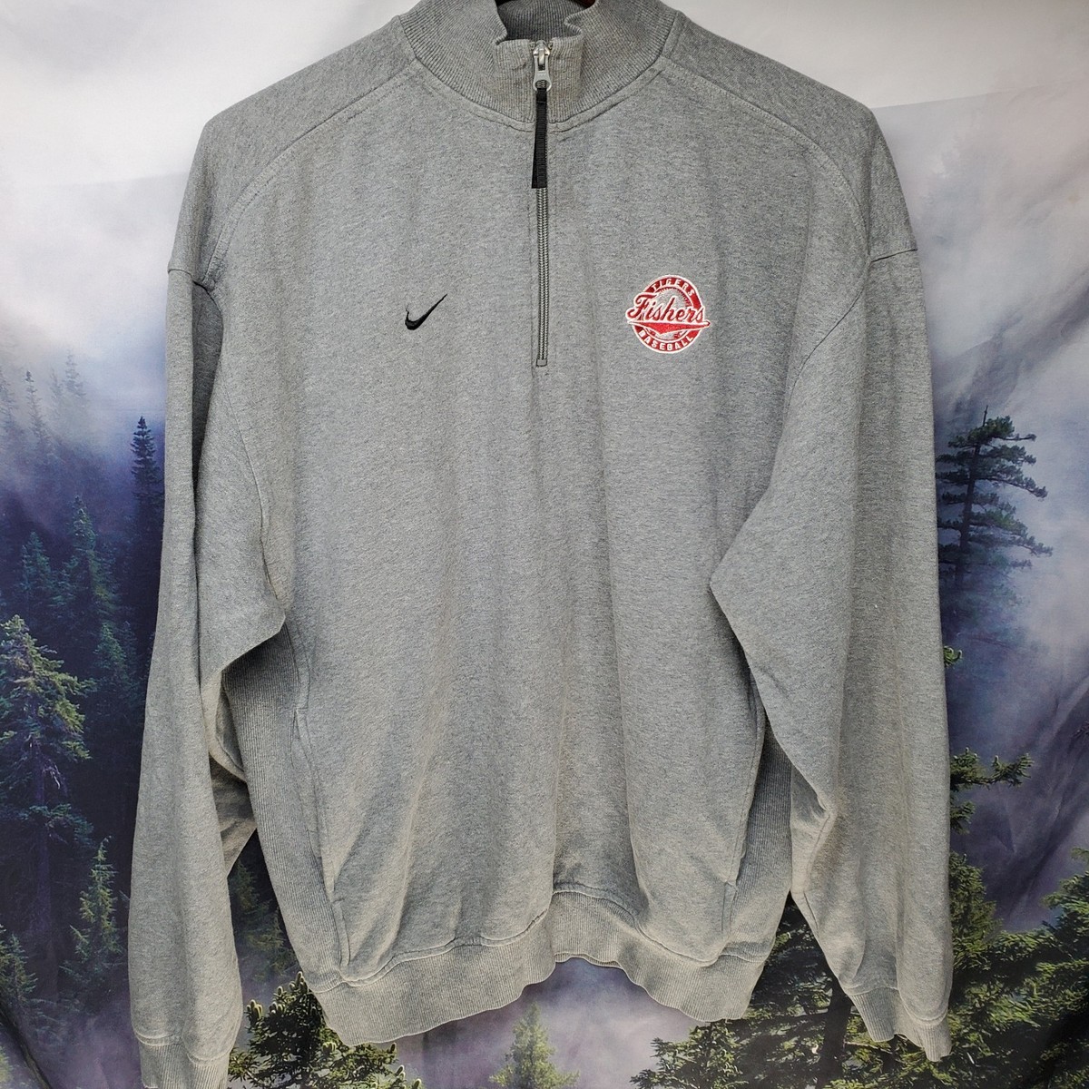 NIKE Fishers Indiana High School Mens Size Medium Sweatshirt Jacket View 2