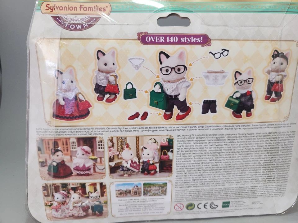 Sylvanian Families Fashion Play Set Town Girl Series Tuxedo Cat 3+ - Image 4 of 4