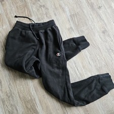 Vintage 90s Champion Reverse Weave Joggers Sweatpants Black Small Heavyweight