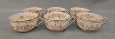 Vintage Haviland & Co. Limoges Faded Roses Teacups - Set of 6 USA Made