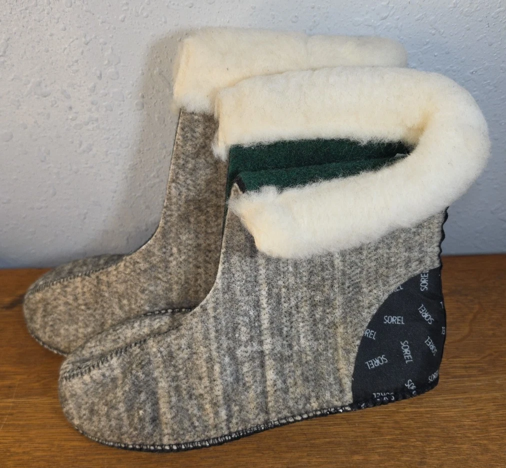 Sorel Canada Felt Boot Liners / Socks ~ Men's Size 9 ~ NEW
