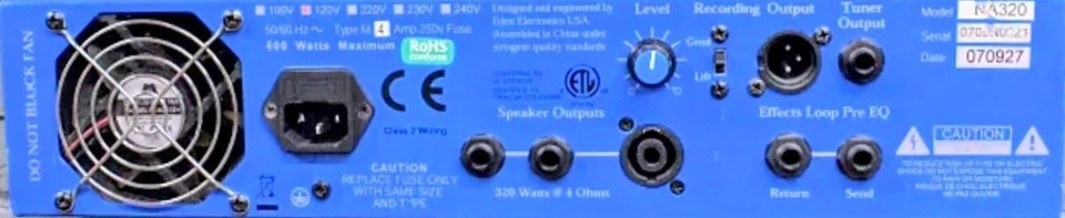 EDEN NEMESIS NA-320 BASS  GUITAR AMP - Image 2 of 4