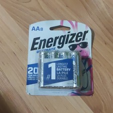 Energizer Ultimate Lithium AA Batteries Pack Of 8 Expires 12/2041 Old Style Pack