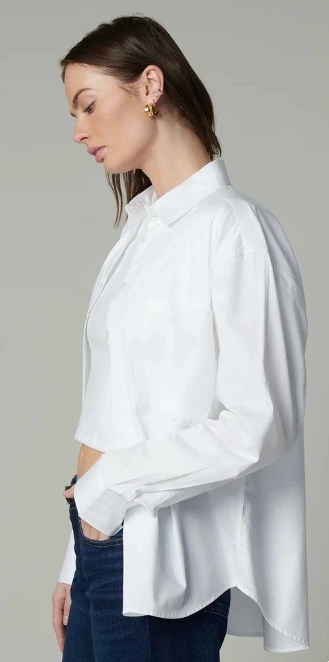 Joe’s Jeans The Boyfriend Button Down Shirt Size Medium - Image 4 of 4