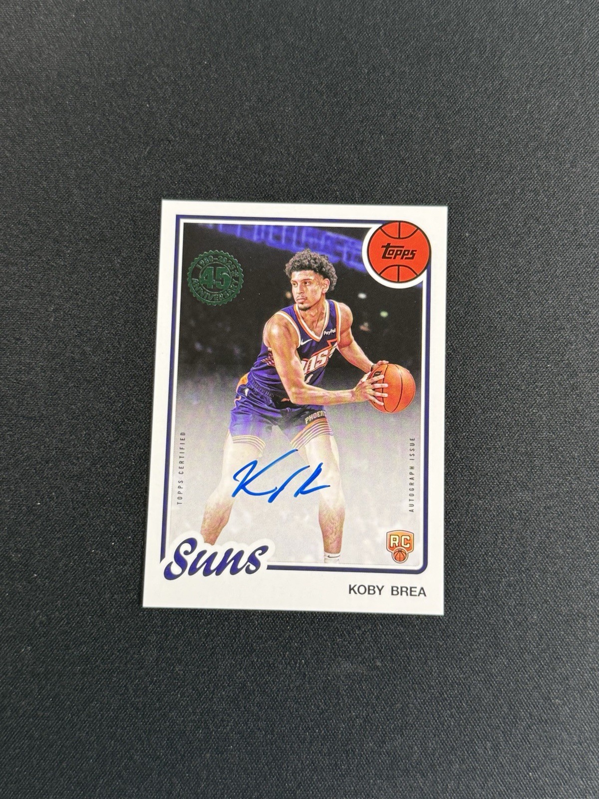 Koby Brea 2025-26 Topps Flagship 1980-81 Rookie Autographs #80B2R-KB RC AUTO SUN
