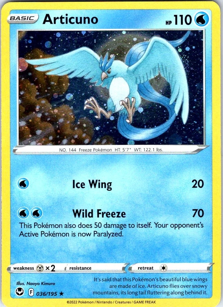 Articuno Pokmon TCG Individual Collectible Card Game Cards for sale - eBay