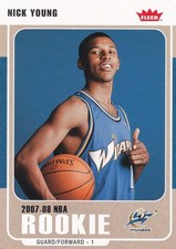 2007-08 Fleer Basketball NICK YOUNG rookie card #233 Washington Wizards