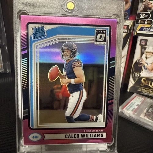 2024 Rated Rookie Caleb Williams #327 Optic Preview Pink Prizm (RC)