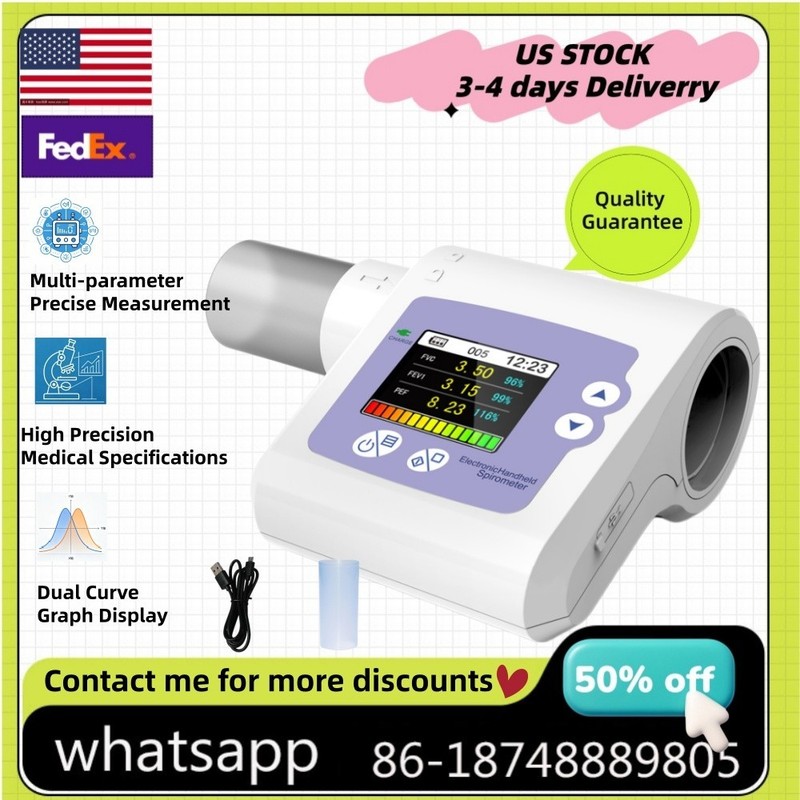 Digital Spirometer Lung Breath Diagnostic Vital ograph Spirometer