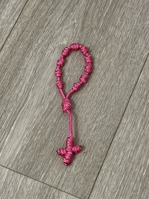 New Pink Handmade Paracord Single Decade Catholic Rosary