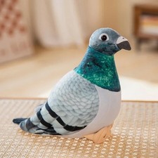 Simulation Pigeon Bird Soft Plush Toy Realistic Soft Stuffed Bird Kids HBD Gifts