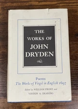 Works of John Dryden, Volume V : Poems 1697 by John Dryden (1987, Hardcover)