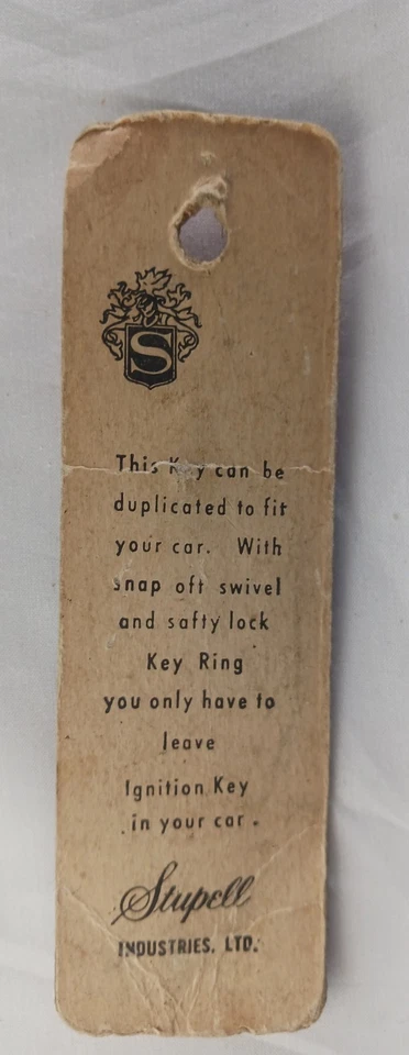 1960 and Up Dodge Dart Key. Blank. Vintage. 1611-Y139. NOS Seal intact - Image 3 of 3