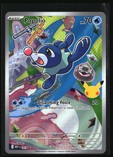 Popplio MEP 045 First Partner Full Art Black Star Promo Pokemon TCG Card NM