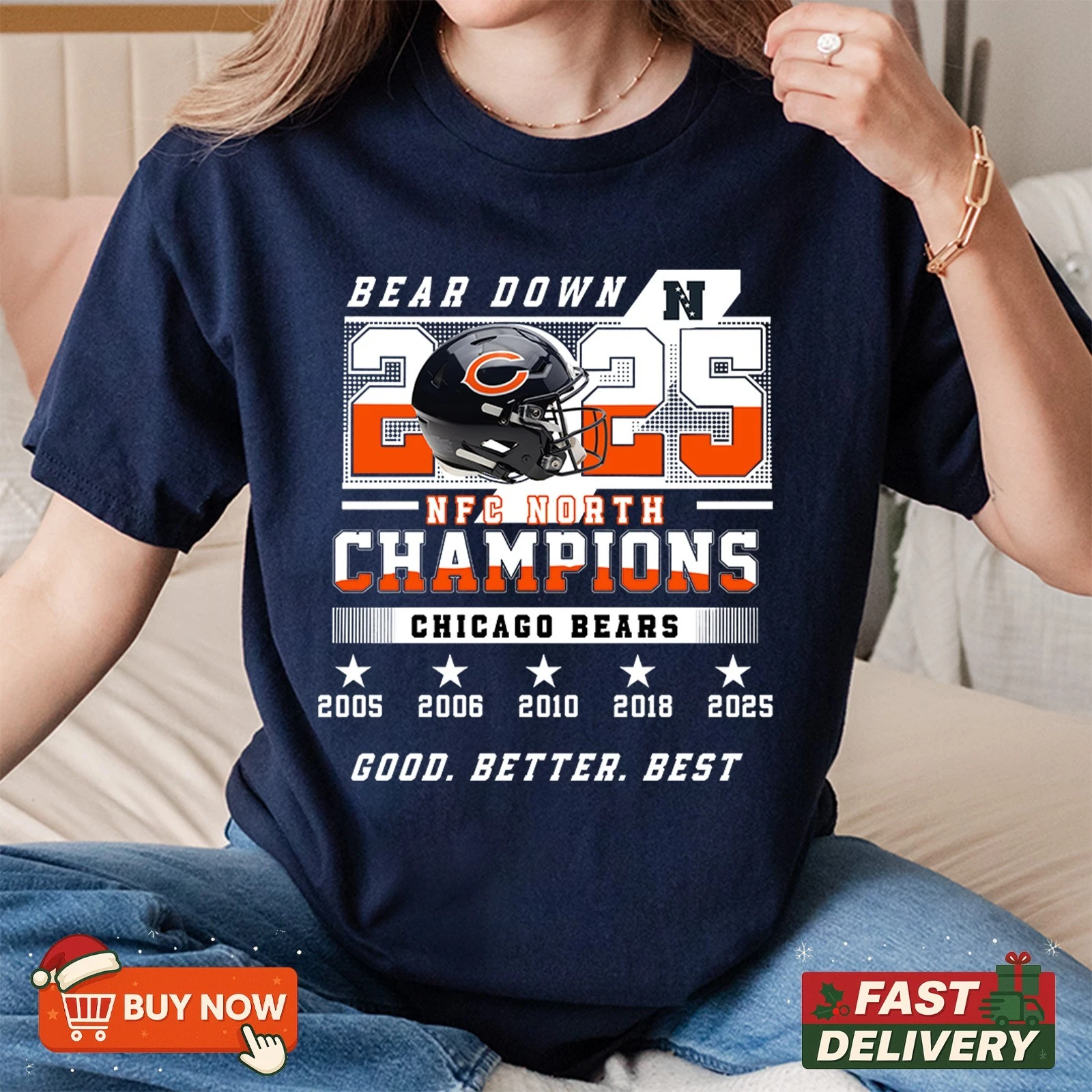Chicago Bears 2025 NFC North Division Champions TShirt