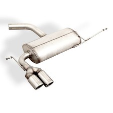 Ulter Edelstahl Endschalldämpfer 2x70mm eingerollt Seat Leon FR Bj. 2005-2012