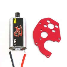 Motor + Motor Base Red for 1/24 Axial SCX24 RC Crawler Car Spare Part