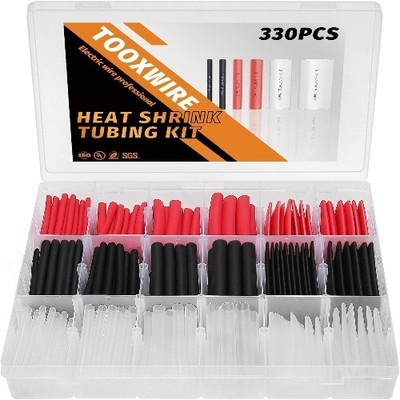330 Pcs Marine Grade Heat Shrink Tubing Kit Ratio 4 1 Bla Number of Items: 330