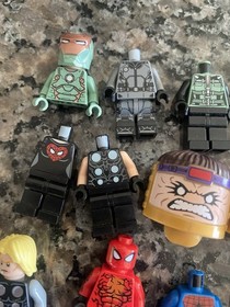 Lego Marvel Minifigures Bulk Parts Lot 76088 76048 Iron Man 76018 76019 Spider