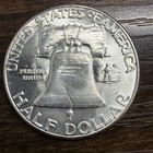 1956 Uncirculated Franklin Half Dollar Actual Coin Better grade Coin Full Bell — photo 4