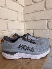 HOKA Bondi 7 Men's Lace Up Running Sneakers Grey/Orange US 11 EU 45 1/3