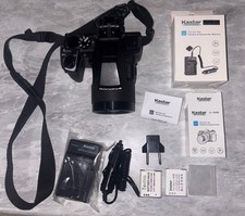Olymus SP-100EE Dot Sign 50X Zoom Bridge Digital Camera Black TESTED 8gb