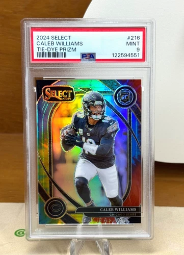 Caleb Williams Rookie Tie-Dye Prizm /25 2024 Select Suite Level HOBBY PSA 9