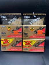 4- MAXELL HGX GOLD SEALED CAMCORDER VIDEO CASSETTE TAPES 2