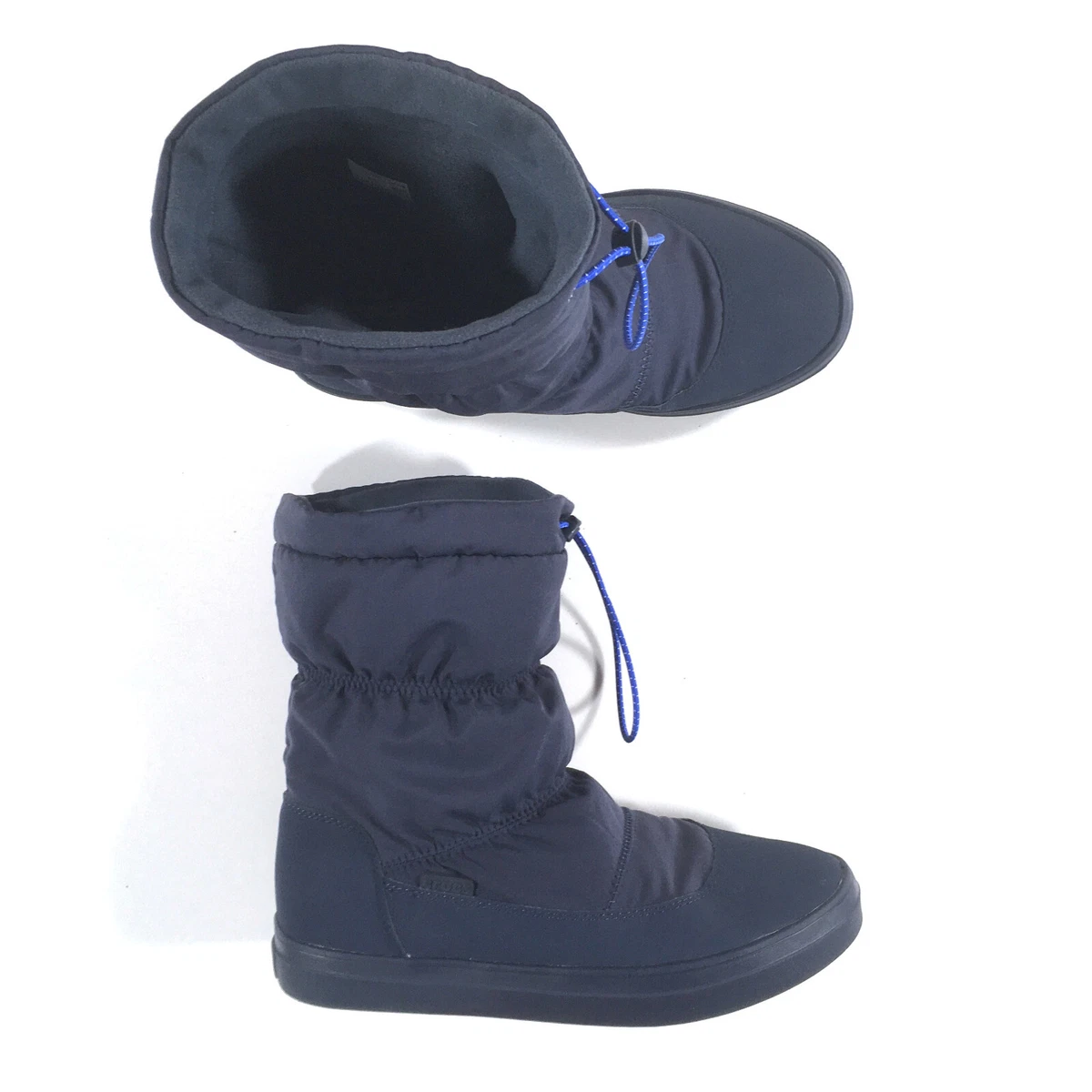 Crocs LodgePoint Winter Snow Boots Womens Size 10 Blue 203422